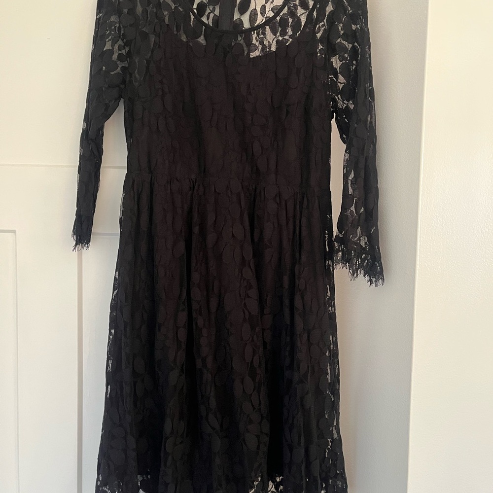 Torrid Black Lace Detail Dress